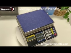 مقياس الوزن الرقمي 30 كجم 1 غرام مع شاشة LCD مضاءة