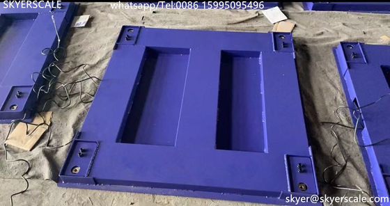 جودة  Zemic H8C Load Cell 1x1m 5Ton Heavy Duty Industrial Floor Scale With Carbon Steel Platform مصنع