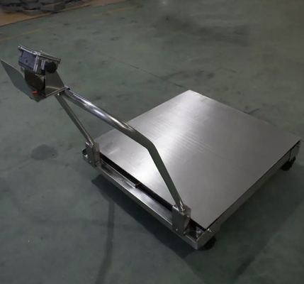 1x1m 1ton منصة ميزان أرضي ميزان رقمي مع عجلات مؤشر XK3190-A12E