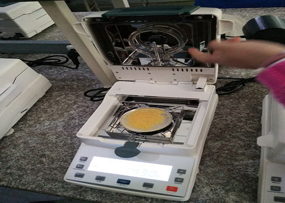 شاشة LCD 110g 1mg محلل الرطوبة الهالوجين الرصيد
