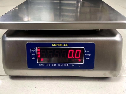 30kg Super ss إلكترونية رقمية مقاومة للماء IP68 ميزان الوزن الفولاذ المقاوم للصدأ ميزان الميزان الرقمي