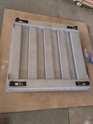 1000kg 1X1m الفولاذ المقاوم للصدأ 304 مستوى الطابق الصحي