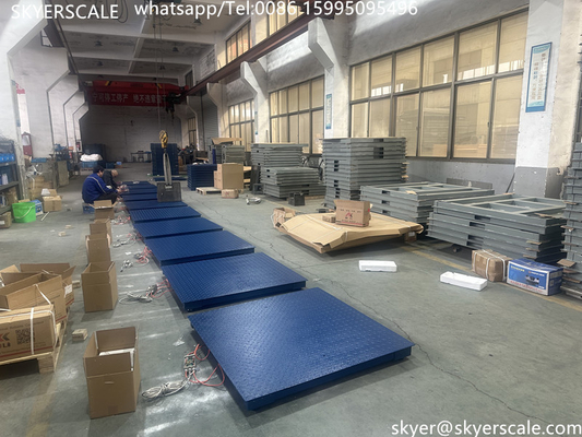 المقياس الصناعي 2000kg المقياسات الأرضية منصة مع الصلب سبائك القص الصلبة دائمة SQB خلية الحمل