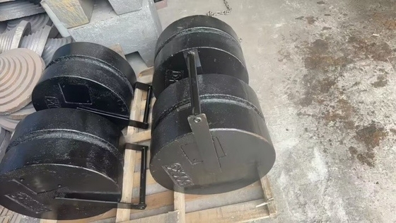 OIML قياسية قابلة للتراكم 250kg M1 الوزن اختبار الوزن المعايرة الحديدية الصب للرافعة