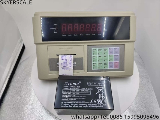 مراقبة مؤشر الوزن البلاستيكية YAOHUA XK3190-A9P مدمجة في الطابعة لوزن الشاحنة
