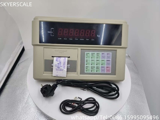 مراقبة مؤشر الوزن البلاستيكية YAOHUA XK3190-A9P مدمجة في الطابعة لوزن الشاحنة