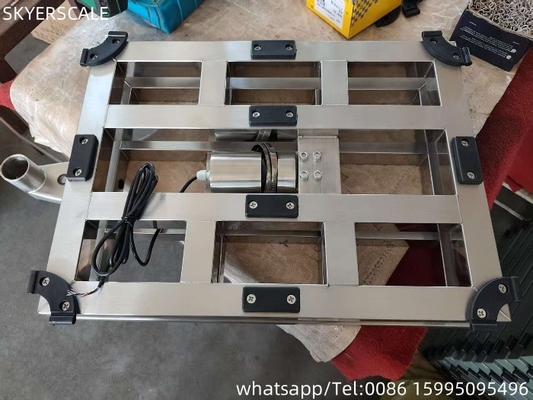 304 الفولاذ المقاوم للصدأ 80x80cm مقياس المقاعد المقاوم للصدأ منصة العمل الثقيل مقياس 800kg