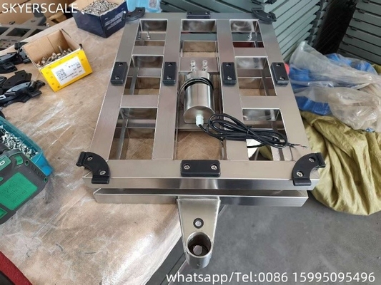 304 الفولاذ المقاوم للصدأ 80x80cm مقياس المقاعد المقاوم للصدأ منصة العمل الثقيل مقياس 800kg