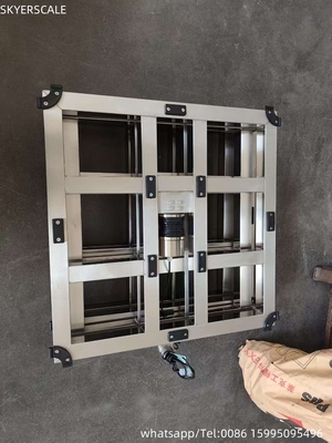 مقياس بنك من الفولاذ المقاوم للصدأ 304 600x600mm 600kg مقياس منصة إلكترونية رقمية