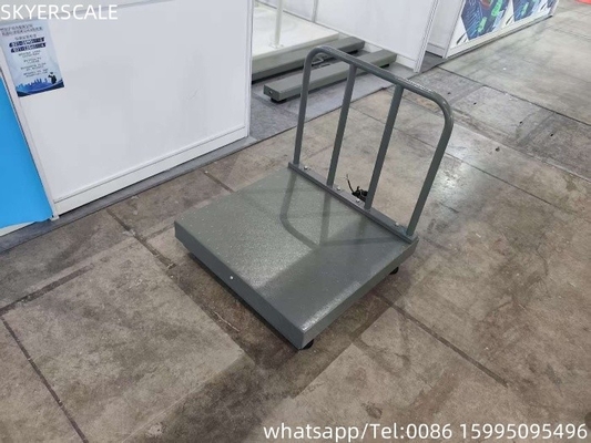 فولاذ الكربون الرقمي 500x500mm 300kg نطاق منصة مع لوحة التحقق و backrail