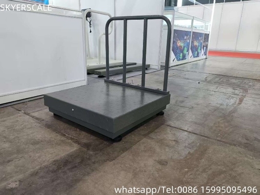 فولاذ الكربون الرقمي 500x500mm 300kg نطاق منصة مع لوحة التحقق و backrail