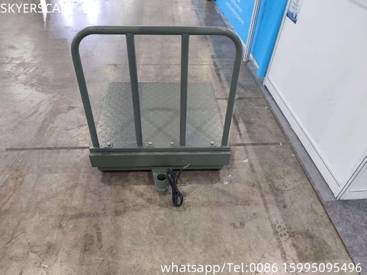 فولاذ الكربون الرقمي 500x500mm 300kg نطاق منصة مع لوحة التحقق و backrail