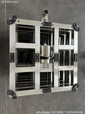 600x600mm 500kg 304 نطاق منصة الوزن من الفولاذ المقاوم للصدأ الكامل