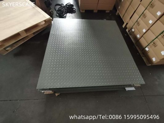 مقياس الوزن الكهربائي الثقيل 0.8x1.2m مقياس أرضية 3 طن للاستخدام الصناعي