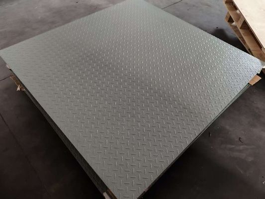 مقياس الوزن الكهربائي الثقيل 0.8x1.2m مقياس أرضية 3 طن للاستخدام الصناعي